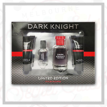 MENS DARK KNIGHT LIMITED EDITION POUR HOMME 4PC GIFT SET #MSS1813601