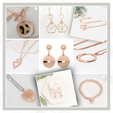 ROSE GOLD JEWELLERY BOX A OF 7 ASSORTED FOR $60 #MSSBOX100A