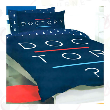 LICENSED DR WHO DOUBLE BED QUILT COVER SET #M047108